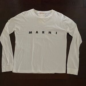 Marni Long Sleeved Cotton Shirt Top Italy Made 38